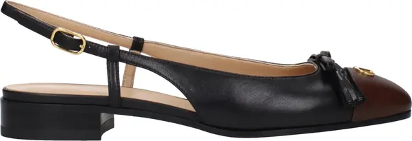Black Leather Ballet Flats