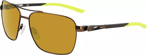 Brown Metal Sunglasses