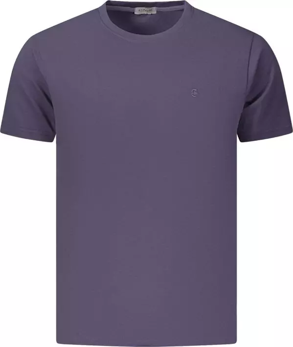 Blue Cotton Men's T-Shirt