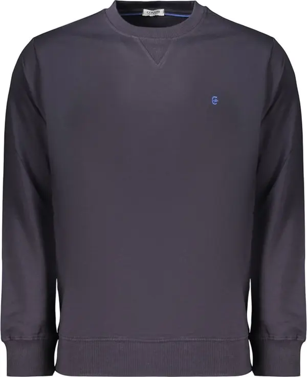 Blue Cotton Men's Sweatshirt