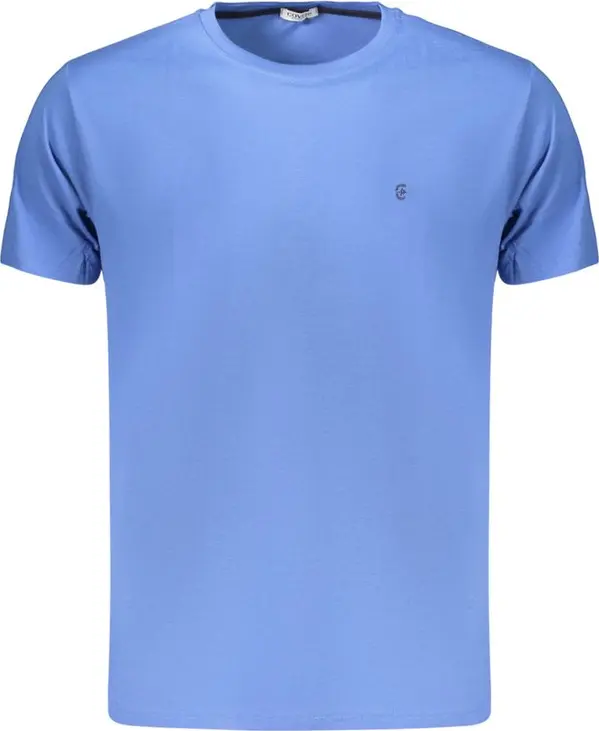 Blue Cotton Men's T-Shirt