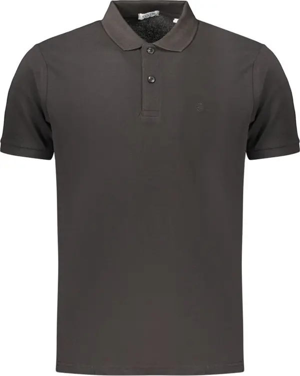 Black Cotton Men's Polo Shirt