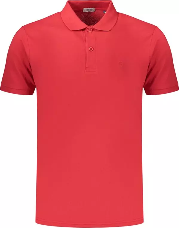 Red Cotton Men's Polo