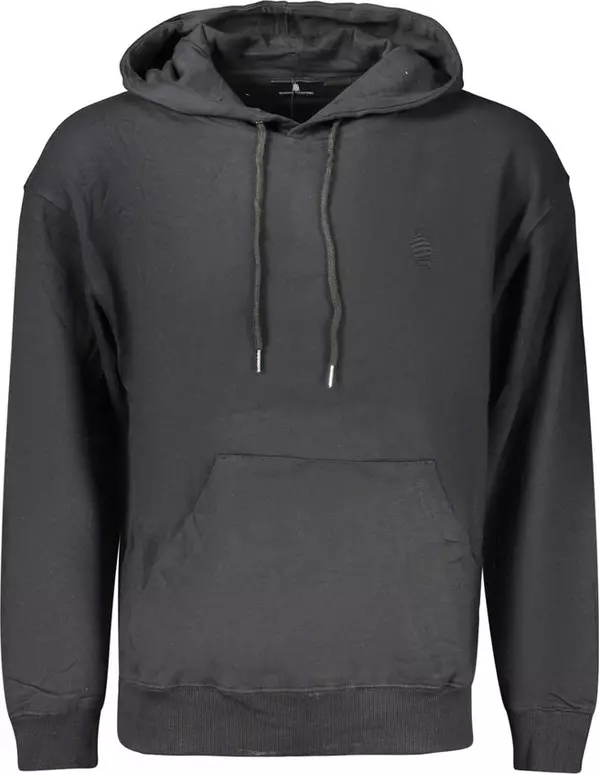 Black Cotton Men's Sweatshirt