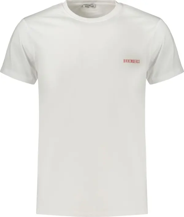 White Cotton Mens T-Shirt