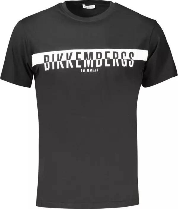 Black Cotton Men's T-Shirt