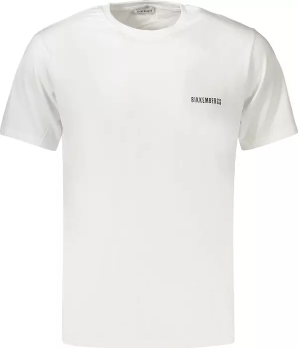 White Cotton Men's T-Shirt