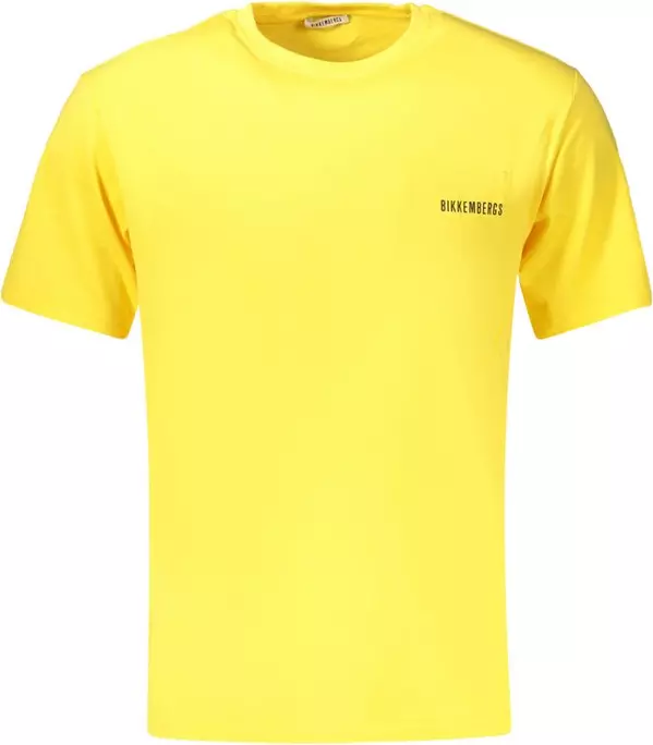 Yellow Cotton Men's T-Shirt