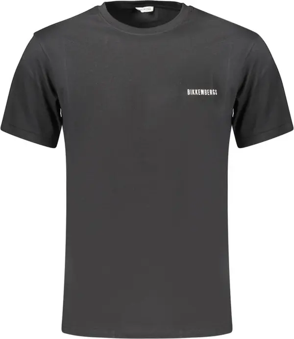Black Cotton Men's T-Shirt