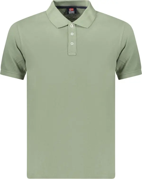 Green Cotton Men's Polo