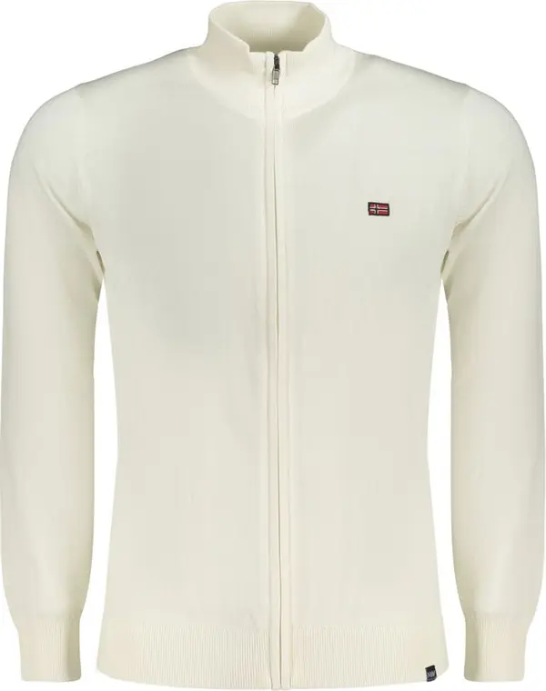 White Cotton Men's Sweater