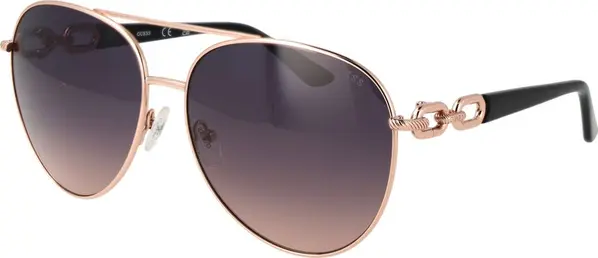 Rose Gold Metal Sunglasses