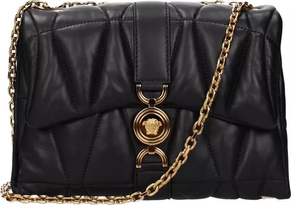 Black Leather Shoulder Bag