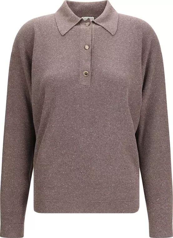 Brown Silk Sweatshirt