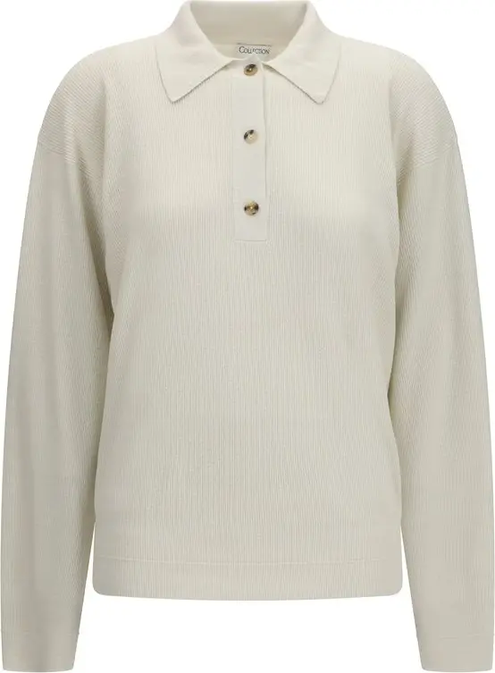 Beige Silk Sweatshirt