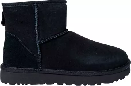 Black Suede Leather Ankle Boots