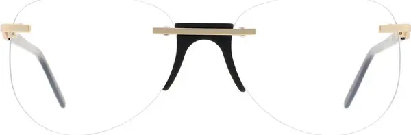 Black Metal & Plastic Glasses (Frames)