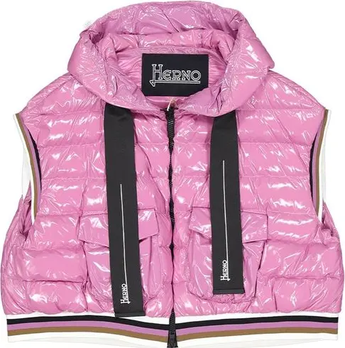 Multicolor Polyamide Sleeveless Jacket