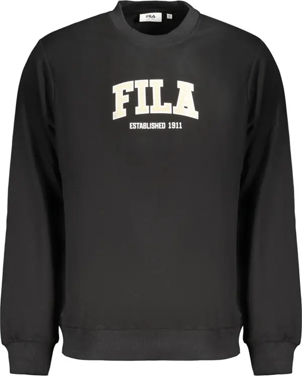 Black Cotton Men's Sweatshirt
