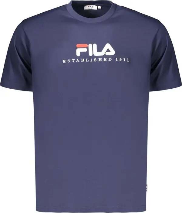 Blue Cotton Men's T-Shirt