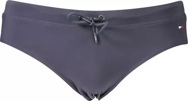 Blue Polyester Men's Swimwear