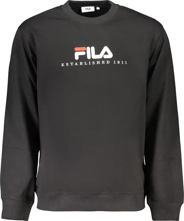Black Cotton Men's Sweatshirt