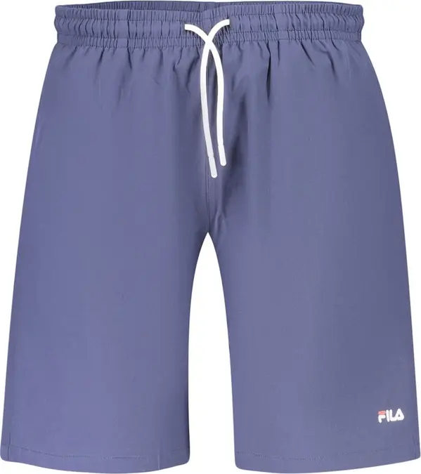 Blue Polyester Men's Swimwear