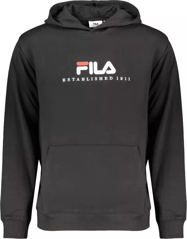 Black Cotton Men's Sweatshirt