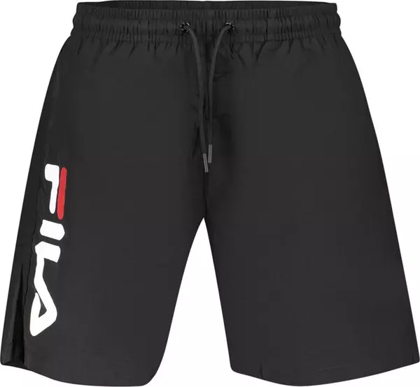 Black Polyester Men's Swimwear