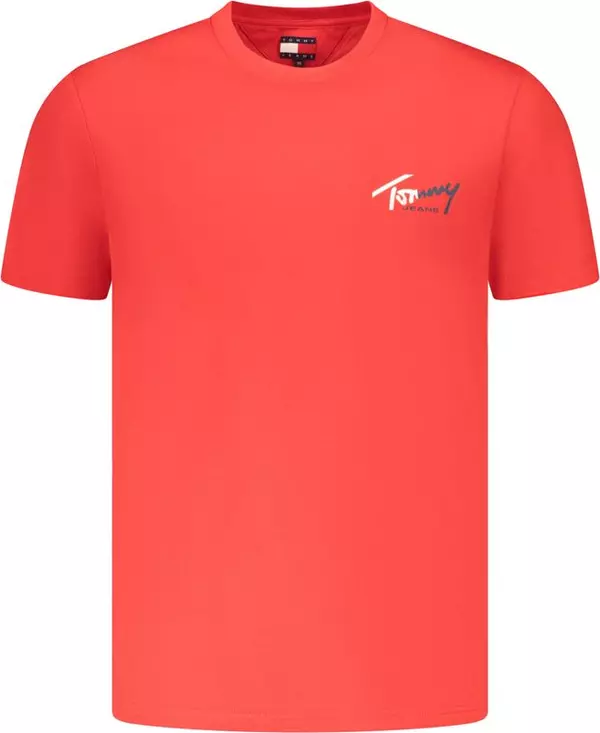Red Cotton Mens T-Shirt