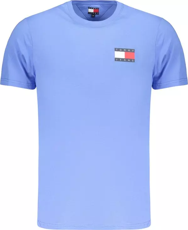 Blue Cotton Men's T-Shirt