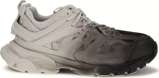 Gray Polyamide Athletic Sneakers