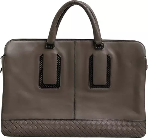 Getaway Intrecciato Leather Briefcase