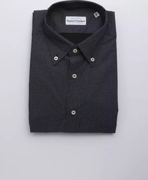 Black Cotton Men Shirt