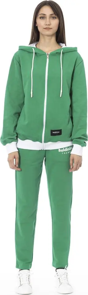 Green Cotton Women Sweater