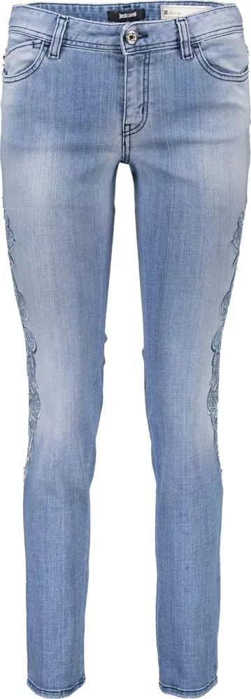 Azzurro Cotton Women Jeans