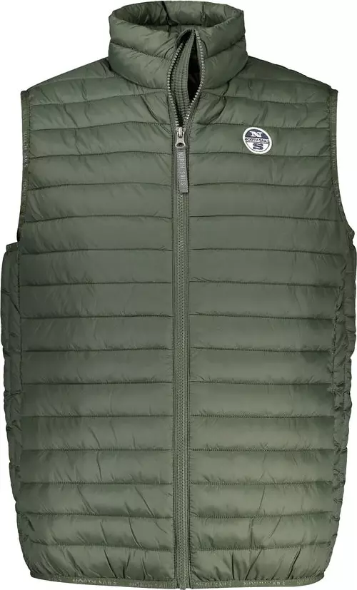 Verde Poliammide Mens Vest