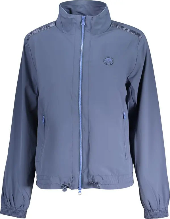 Blue Nylon Women Jacket