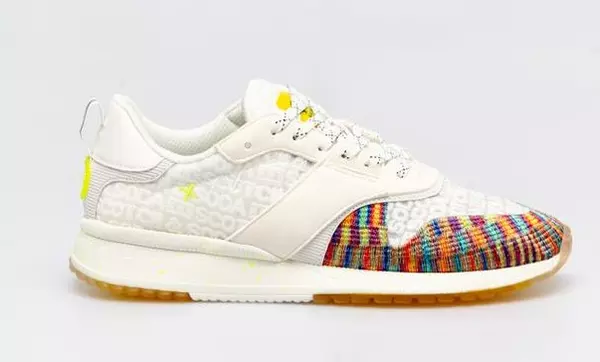 Bicolor Textile Athletic Sneakers