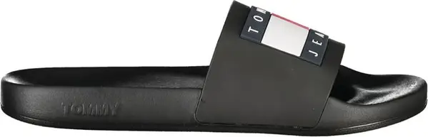 Black Polyurethane Men Slipper