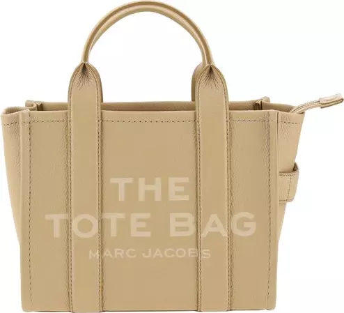 Beige Calf Leather Bos Taurus Handbag