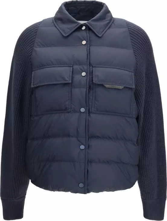 Blue Polyester Jacket