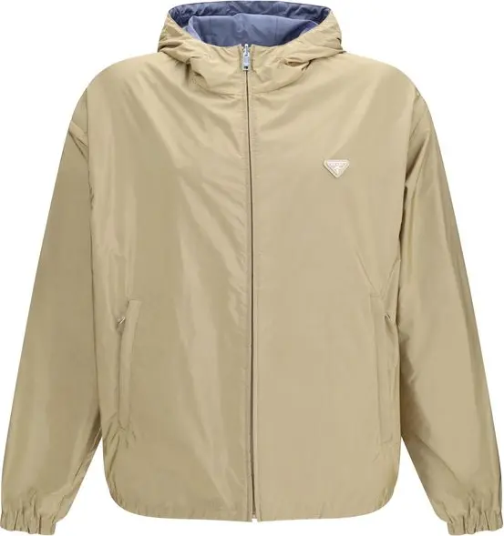 Beige Recycled Polyamide Shell Jacket