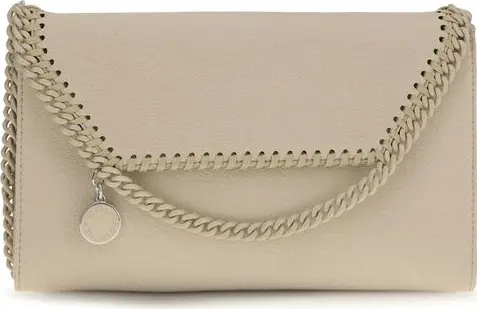 Beige Polyester Shoulder Bag