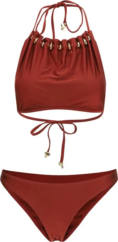 Multicolor Polyamide Bikini