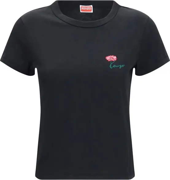 Black Cotton T-Shirt