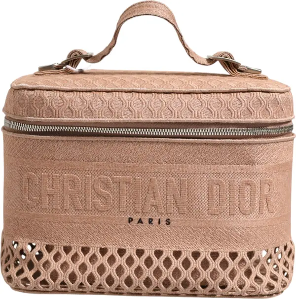 Mesh Embroidered Dior travel Vanity Case