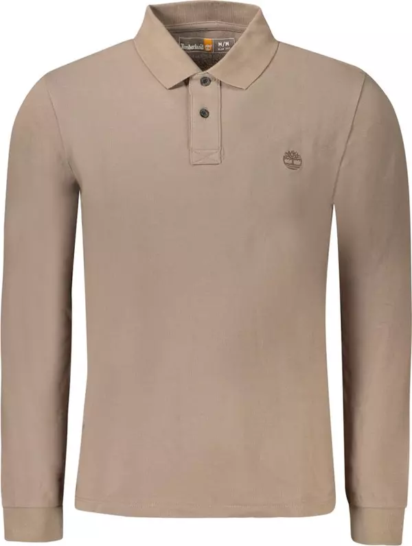 Marrone Cotton Men Polo Shirt