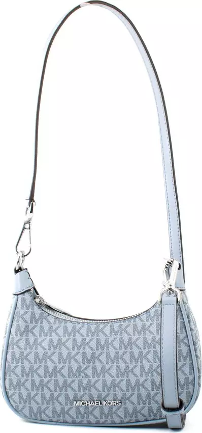 Blue Canvas Shoulder Bag
