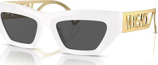 White Acetate Sunglasses